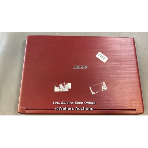 9642 - ACER ASPIRE 3, 4GB RAM, 1TB HD, I3-7020U @ 2.30GHZ, SN: NXH40EK00590504AE23400 - PROFESSIONALLY WIPE... 