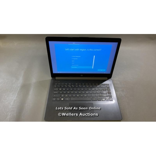 9646 - HP LAPTOP MODEL 14-CM0506SA, 4GB RAM, 64GB HD, AMD A4-9125 @ 2.30GHZ, SN: 5CD0141H1Z - PROFESSIONALL... 