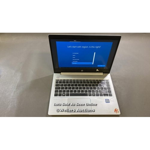 9650 - HP PROBOOK 440 G6, 8GB RAM, 250GB HD, I5-8265U @ 1.60GHZ, SN: 5CD9397RM6 - PROFESSIONALLY WIPED AND ... 