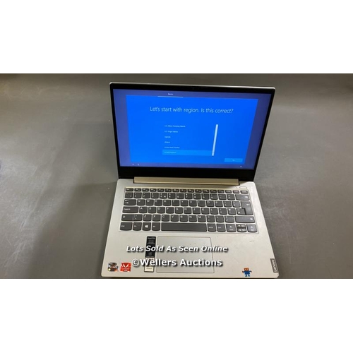 9652 - LENOVO IDEAPAD S340, 8GB RAM, 250GB HD, RYZEN 5 3500U @ 2.10GHZ, SN: MP1Q5QQN - PROFESSIONALLY WIPED... 