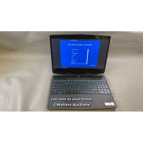 9660 - ALIENWARE M15, 8GB RAM, 500GB HD, I7-8750H @ 2.20GHZ - PROFESSIONALLY WIPED AND RELOADED WITH WINDOW... 