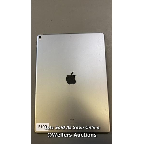 9664 - APPLE IPAD PRO - 2ND GENERATION MODEL A1670, 256GB, SERIAL: F6QXQ050HND6 - SCREEN DAMAGED - ICLOUD U... 