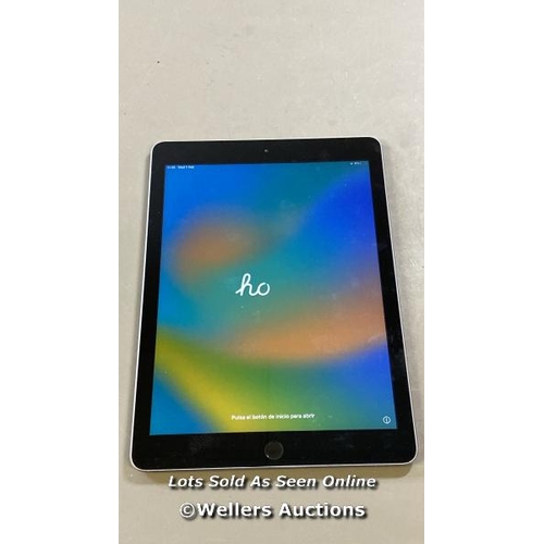 9669 - APPLE IPAD - 5TH GENERATION MODEL A1822, 32GB, SERIAL: GCJVHD2VHLF9 - ICLOUD UNLOCKED AND FACTORY SE... 