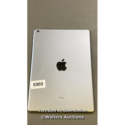 9669 - APPLE IPAD - 5TH GENERATION MODEL A1822, 32GB, SERIAL: GCJVHD2VHLF9 - ICLOUD UNLOCKED AND FACTORY SE... 