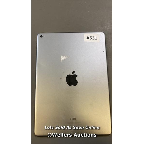 9672 - APPLE IPAD AIR 2 MODEL A1566, 16GB, SERIAL: DMPQTTCJEG5VJ - ICLOUD UNLOCKED AND FACTORY SETTINGS RES... 