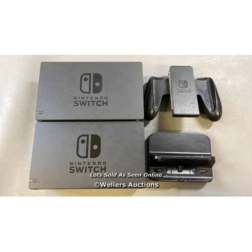 9681 - ASSORTMENT OF NINTENDO SWITCH EQUIPMENT INCL. X2 DOCK STATION AND  JOY-CON CONFORT GRIP AND  NINTEND... 