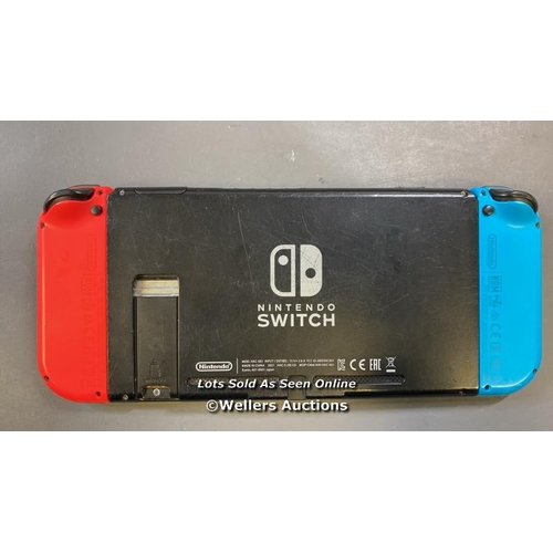 9686 - NINTENDO SWITCH, MODEL HAC-001, SN: XKJ40028004253 - FACTORY SETTINGS RESTORED