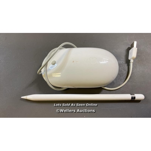 9710 - APPLE PENCIL AND  APPLE MOUSE MODEL A1152