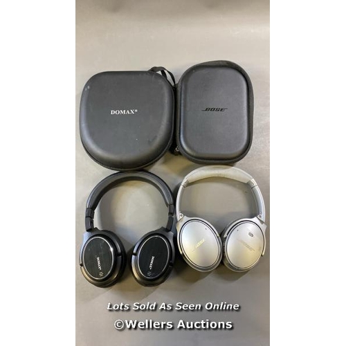 9716 - BOSE HEADPHONES MODEL 425948 AND  DOMAX HEADPHONES