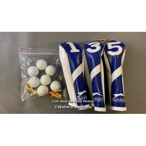 9728 - SLAZENGER GOLF SET INCL. X9 GOLF CLUB, X7 GOLF BALLS AND BAG