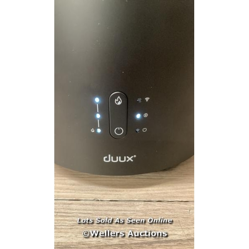 2045 - DUUX THREESIXTY 2 SMART FAN HEATER IN BLACK, DXCH30UK / POWERS UP / MINIMAL SIGNS OF USE / E69