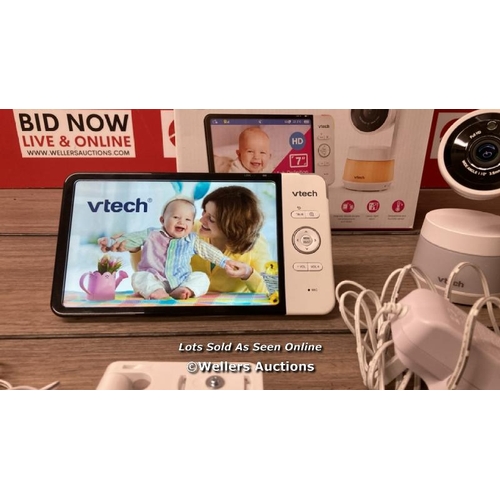 2052 - VTECH RM7767HD 7INCH SMART WI-FI BABY MONITOR / POWERS UP / SIGNS OF USE / NOT FULLY TESTED / E69