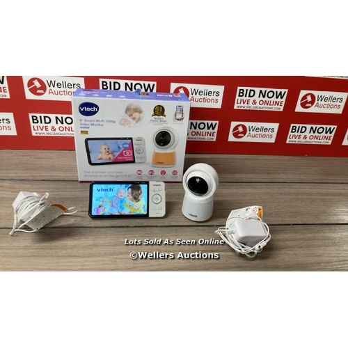 2063 - VTECH RM5754HD 5INCH SMART WI-FI 1080P VIDEO BABY MONITOR / POWERS UP / SIGNS OF USE / E70