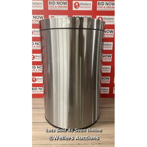 2095 - EKO STAINLESS STEEL SEMI-ROUND MOTION SENSOR BIN - 47L / SIGNS OF USE / P6