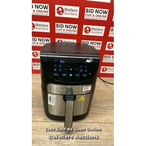 2110 - GOURMIA 6.7L DIGITIAL AIR FRYER / POWERS UP / SIGNS OF USE / E62