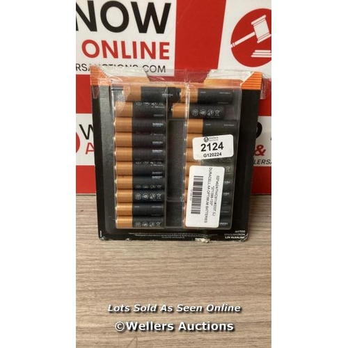 2124 - DURACELL AA OPTIMUM BATTERIES / SEE IMAGES / E62