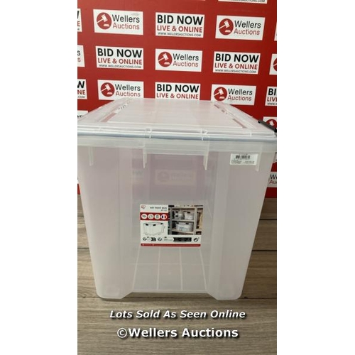 2141 - IRIS 70L STORAGE BOX / MISSING SECURING CLIPS / E17