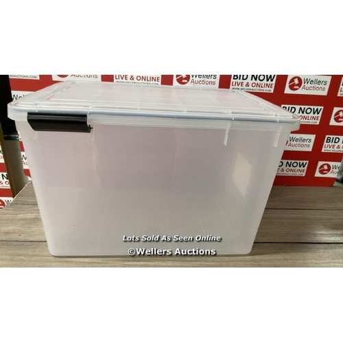 2142 - IRIS 70L STORAGE BOX / MISING ONE SECURING CLIP / E17