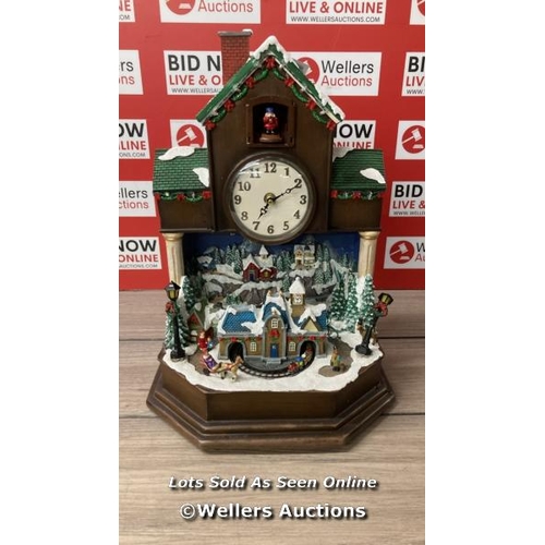 2153 - MUSICAL CUCKOO CLOCK / UNTESTED / WITHOUT POWER SUPPLY / SIGNS OF USE / MISSING DOOR / DAMAGED / E18