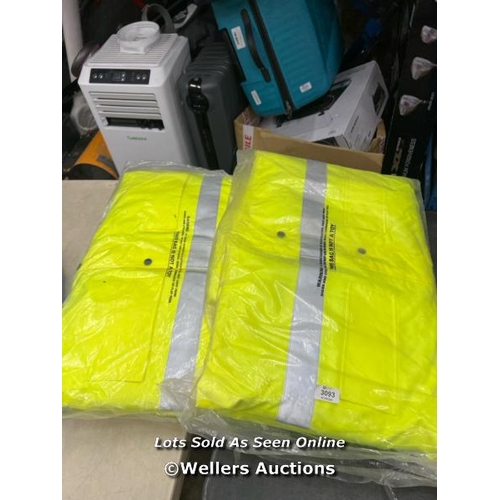 3093 - 2X HIGH VIS COATS / NEW / C38