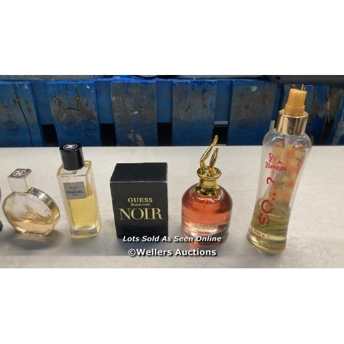 3667 - BAG OF PART USED PERFUMES AND FRAGRANCES INCL. GUESS AND CHANEL