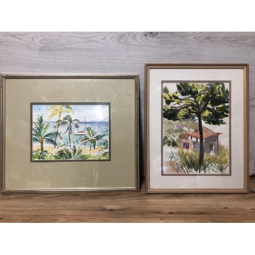 111 - Two original watercolour paintings 