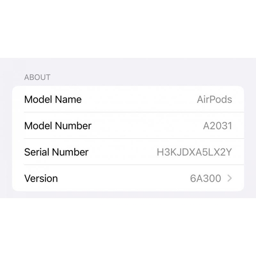 APPLE AIRPODS MODEL A2031 POWERS UP CONNECTS TO BLUETOOTH WITH