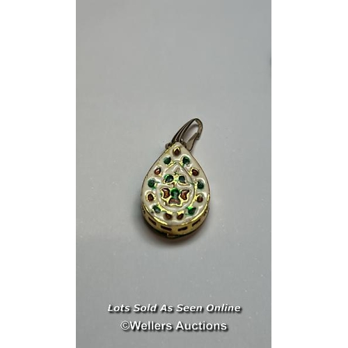 161 - Japanese bracelet and enamel pendant / SF