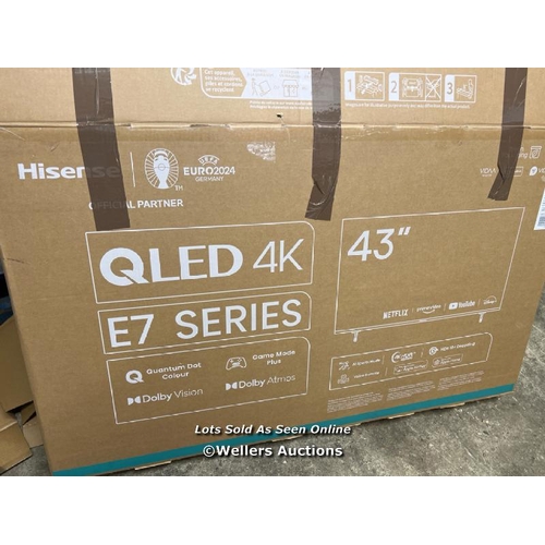 8040 - HISENSE 43E7KQTUK 43