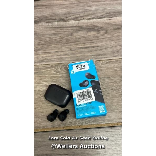 8073 - JLAB AUDIO GO AIR POP TRUE WIRELESS BLUETOOTH IN-EAR HEADPHONES WITH MIC/REMOTE, / UNTESTED / MINIMA... 