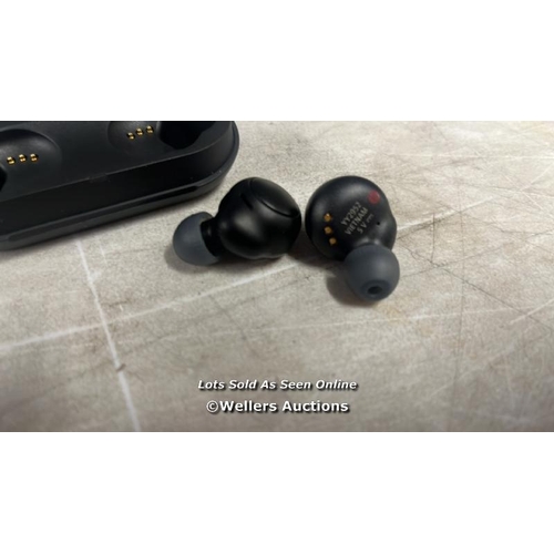 8079 - SONY WF-C500 TRUE WIRELESS BLUETOOTH IN-EAR HEADPHONES WITH MIC/REMOTE, BLACK / UNTESTED / MINIMAL S... 