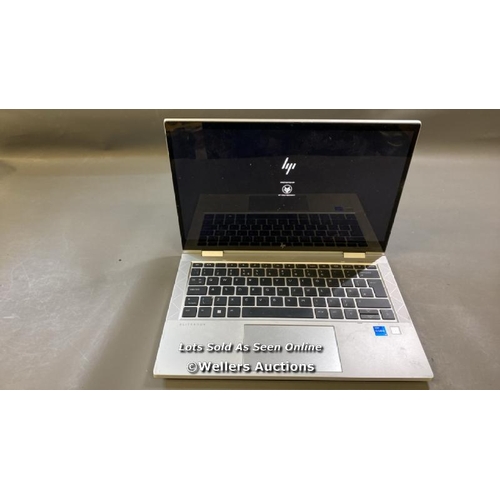 9625 - HP ELITEBOOK X360 830 G8 / HDD REMOVED / CORE I5 PROCESSOR / SN: 5CG2012P9W / BIOS LOCKED