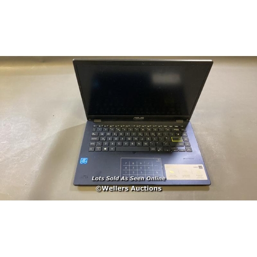 9626 - ASUS LAPTOP MODEL E410M / INTEL CELERON PROCESSOR / SN: M1N0CX08P605025  / WINDOWS 11 OPERATING SYST... 