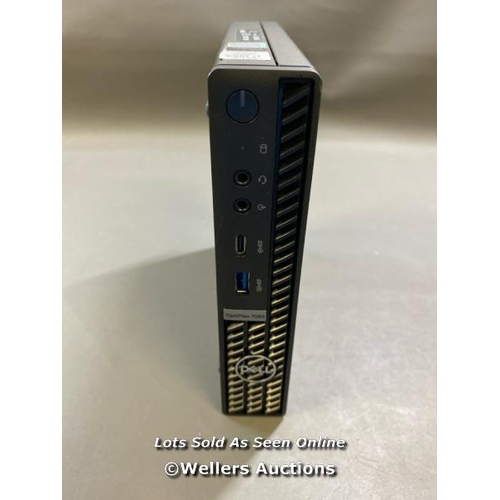 9635 - DELL OPTIPLEX 7080 / 16GB RAM / HDD REMOVED / INTEL CORE I7 10TH GEN