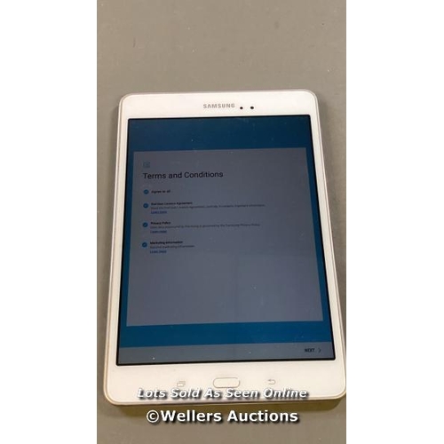 9641 - SAMSUNG GALAXY TAB A 8.0'' / WI-FI / SM-T350 / SN: R52GAD616XR / GOOGLE ACCOUNT UNLOCKED / RESTORED ... 