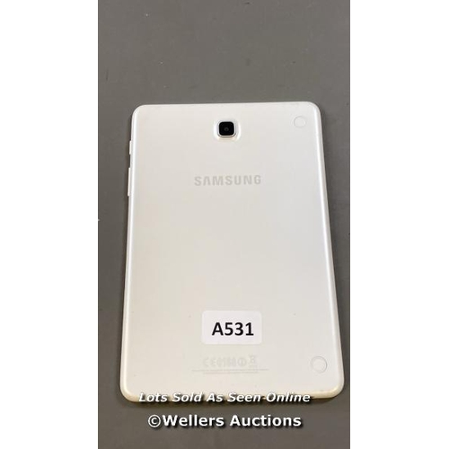 9641 - SAMSUNG GALAXY TAB A 8.0'' / WI-FI / SM-T350 / SN: R52GAD616XR / GOOGLE ACCOUNT UNLOCKED / RESTORED ... 