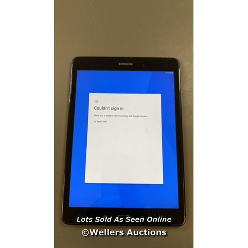 9642 - SAMSUNG GALAXY TAB A 9.7'' / WI-FI / SM-T550 / SN: R52GGB2L7Y8H / GOOGLE ACCOUNT UNLOCKED / RESTORED... 