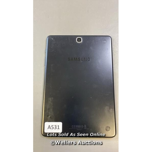 9642 - SAMSUNG GALAXY TAB A 9.7'' / WI-FI / SM-T550 / SN: R52GGB2L7Y8H / GOOGLE ACCOUNT UNLOCKED / RESTORED... 