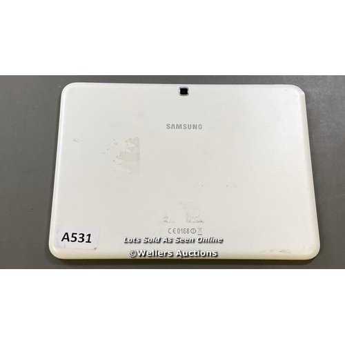 9643 - SAMSUNG GALAXY TAB 4 10.1'' / WI-FI / SM-T530 / SN: R52G216HKQH / GOOGLE ACCOUNT UNLOCKED / RESTORED... 