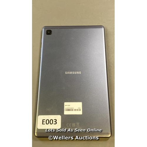 9651 - SAMSUNG GALAXY TAB A7 LITE 8.7'' (2021) / 32GB / WI-FI / SM-T220 / SN: R9PT90GB5DZ / GOOGLE ACCOUNT ... 