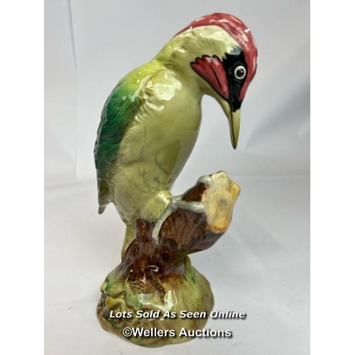 50 - Rare Beswick 'Green Woodpecker' No.1218, in very good condition, 22cm high / AN9