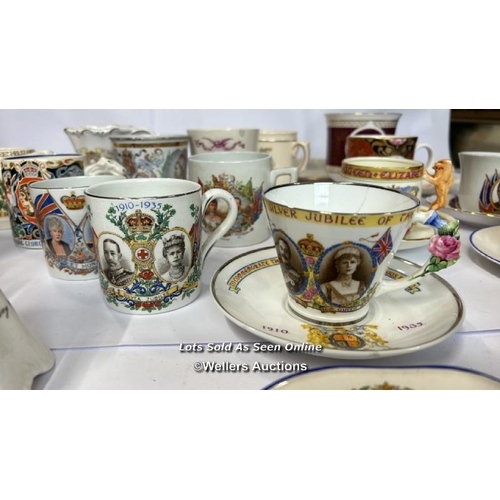 69 - A large collection of commemorative ware from Queen Victoria to Queen Elizabeth II / AN14