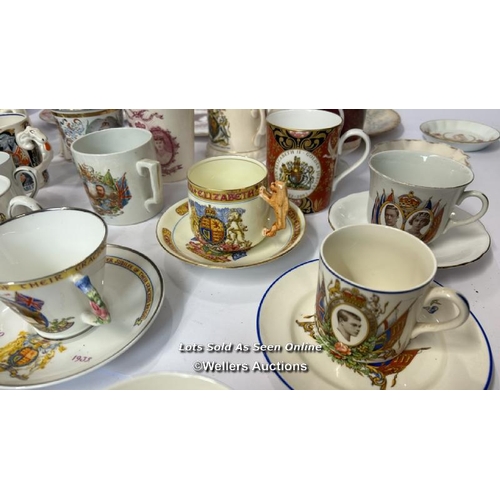 69 - A large collection of commemorative ware from Queen Victoria to Queen Elizabeth II / AN14