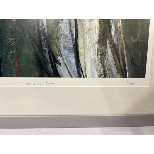 119 - Framed & glazed abstract print 