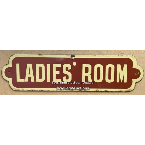 128 - Vintage enamel railway sign 