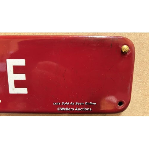 129 - Vintage enamel railway sign 