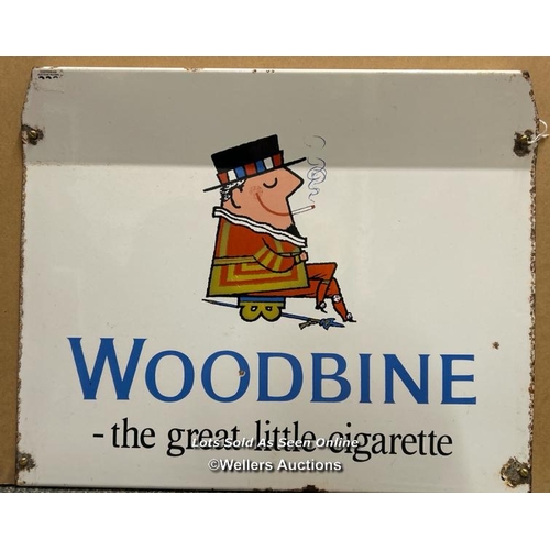 136 - Vintage enamel tobacco sign 