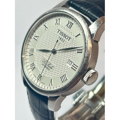 215 - Gents Tissot Le Locle stainless steel automatic watch with original leather strap, no.L164/264-1 / S... 