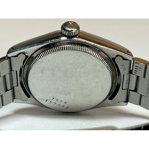 221 - Tudor Oyster-Prince stainless steel perpetual gents watch no. 7909 152986, good condition with suede... 