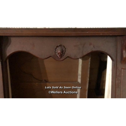 834 - WOODEN FIRE SURROUND, EXT. MEASUREMENTS, 108CM (H) X 122CM (W) X 119CM (D), INT. 90CM (H) X 83CM (W)